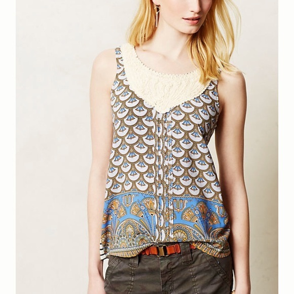 Anthropologie Tops - Anthropologie Tiny Santa Clara Crochet Tank